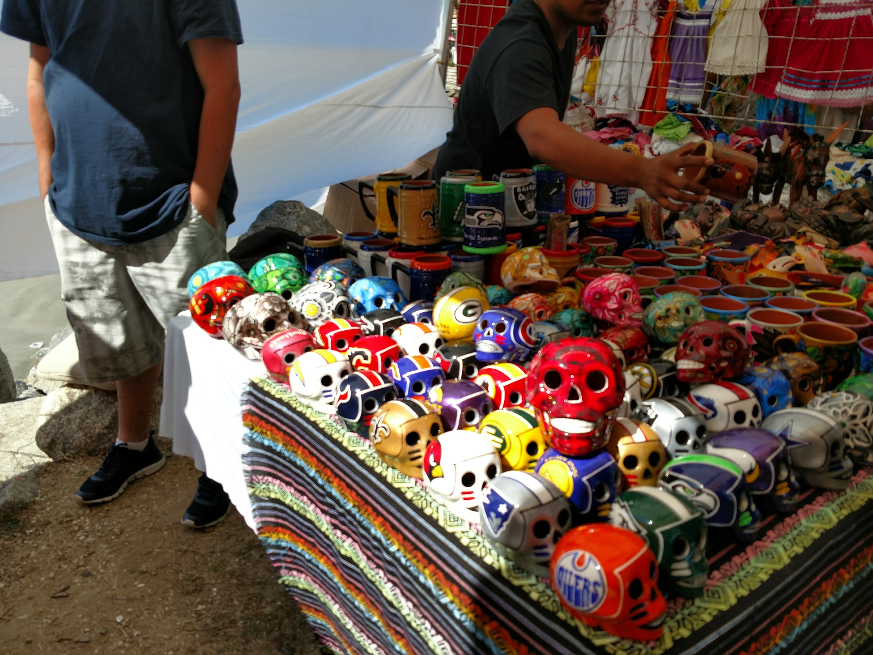It was similar to farmer’s markets in the USA. With more skulls.